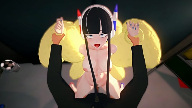 Kamitsure, standing up and getting fucked while her nipples are being abused, can't stop making a vulgar, ecstatic face. thumbnail