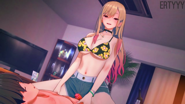 Marin Kitagawa rubbing your penis thumbnail