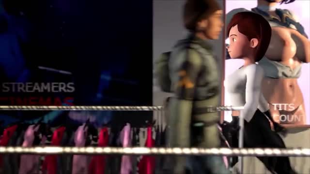 Helen and Violet Parr in the changing room (no security camera guy) thumbnail