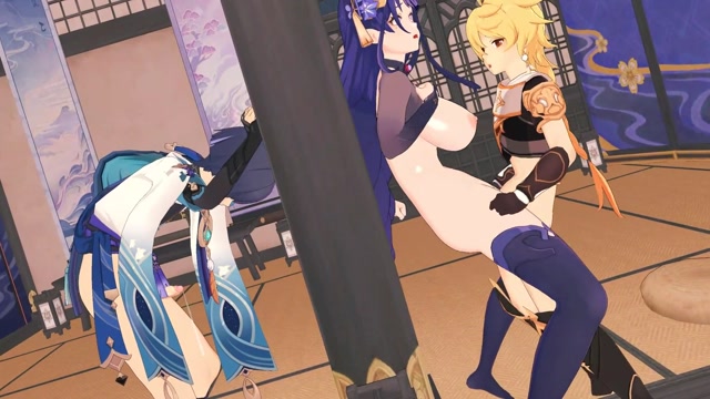 Aether x Raiden Shogun Creampie thumbnail