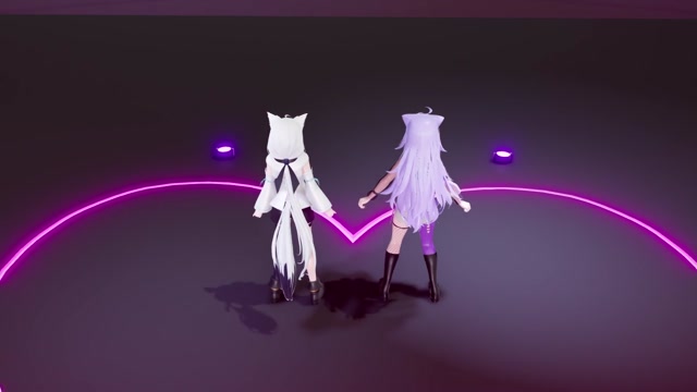 Fu-chan and Okayun make a 'V' [Gentleman's Hand - kuromaru] thumbnail