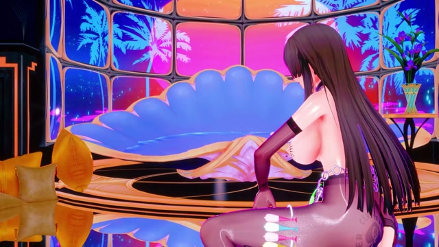 Qos dance Sexy Chisaki - Waist Silk Sleeve Skirt [Chika] thumbnail