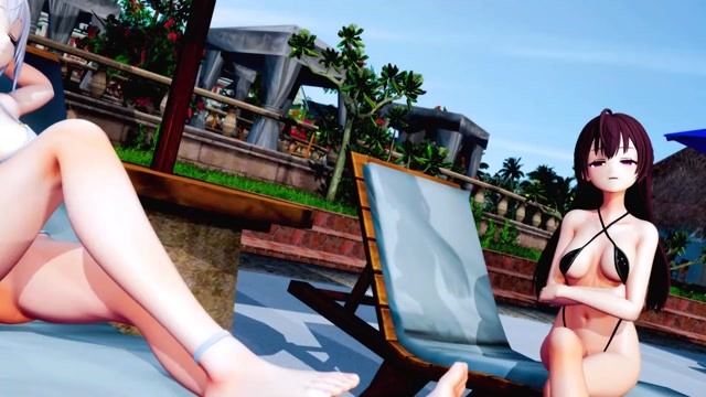 【MMD】 Kiss Kitsune (キスキツネ) Yuki & Alya thumbnail