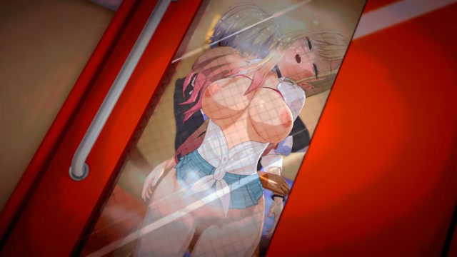 Marin punished against the door thumbnail